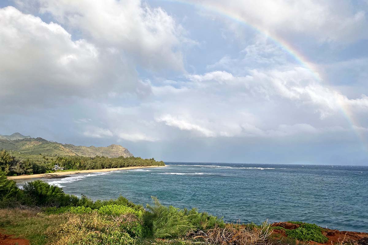 Mahaulepu Beach from the Heritage Trail (hiking on Kauai)